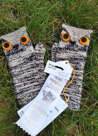 image of owl mittens
