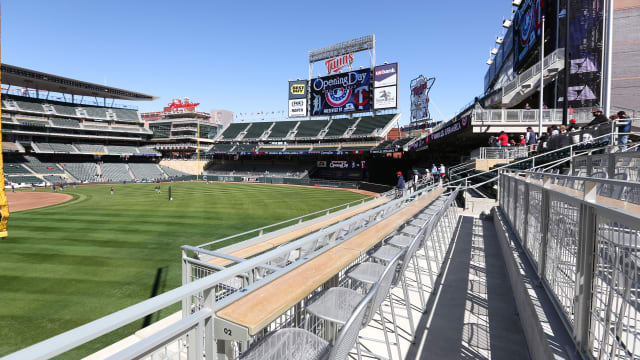 Right field view of Target Field from the Corona Patio