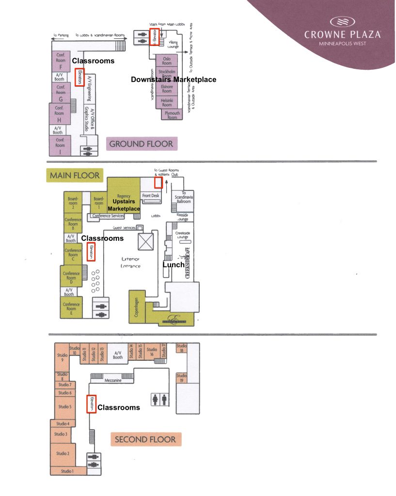 Floor plan of Crown Plaza Hotel